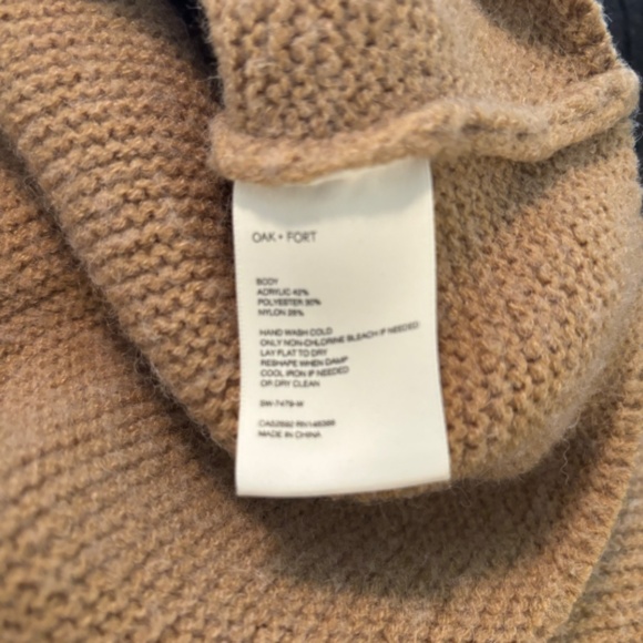 Oak + Fort Camel High Neck Cropped Sweater - Picture 7 of 7